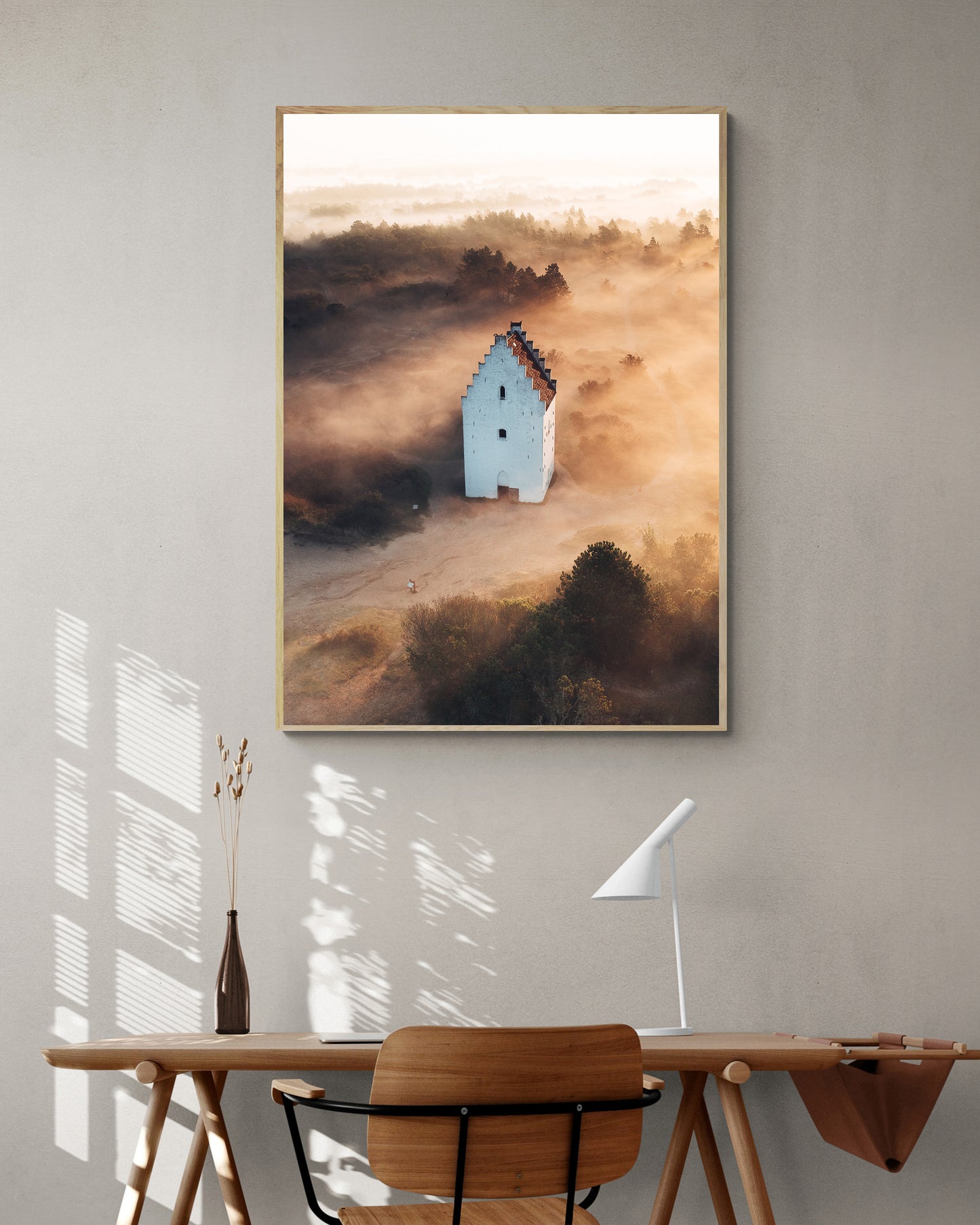 The Church in the Mist - Vertical