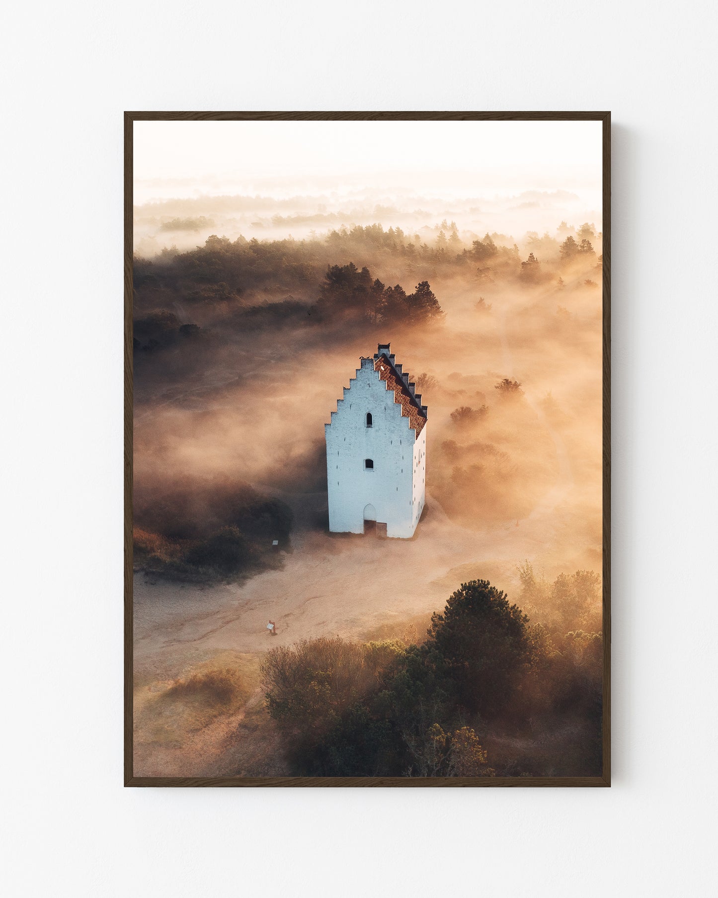The Church in the Mist - Vertical