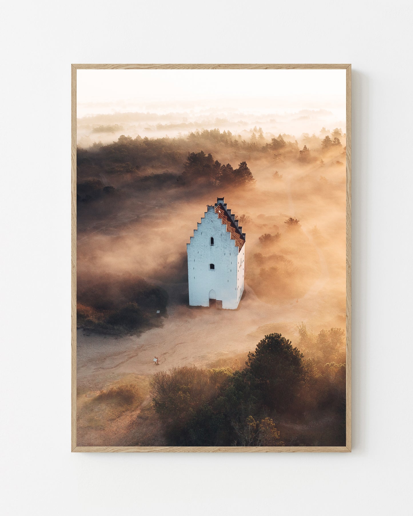 The Church in the Mist - Vertical