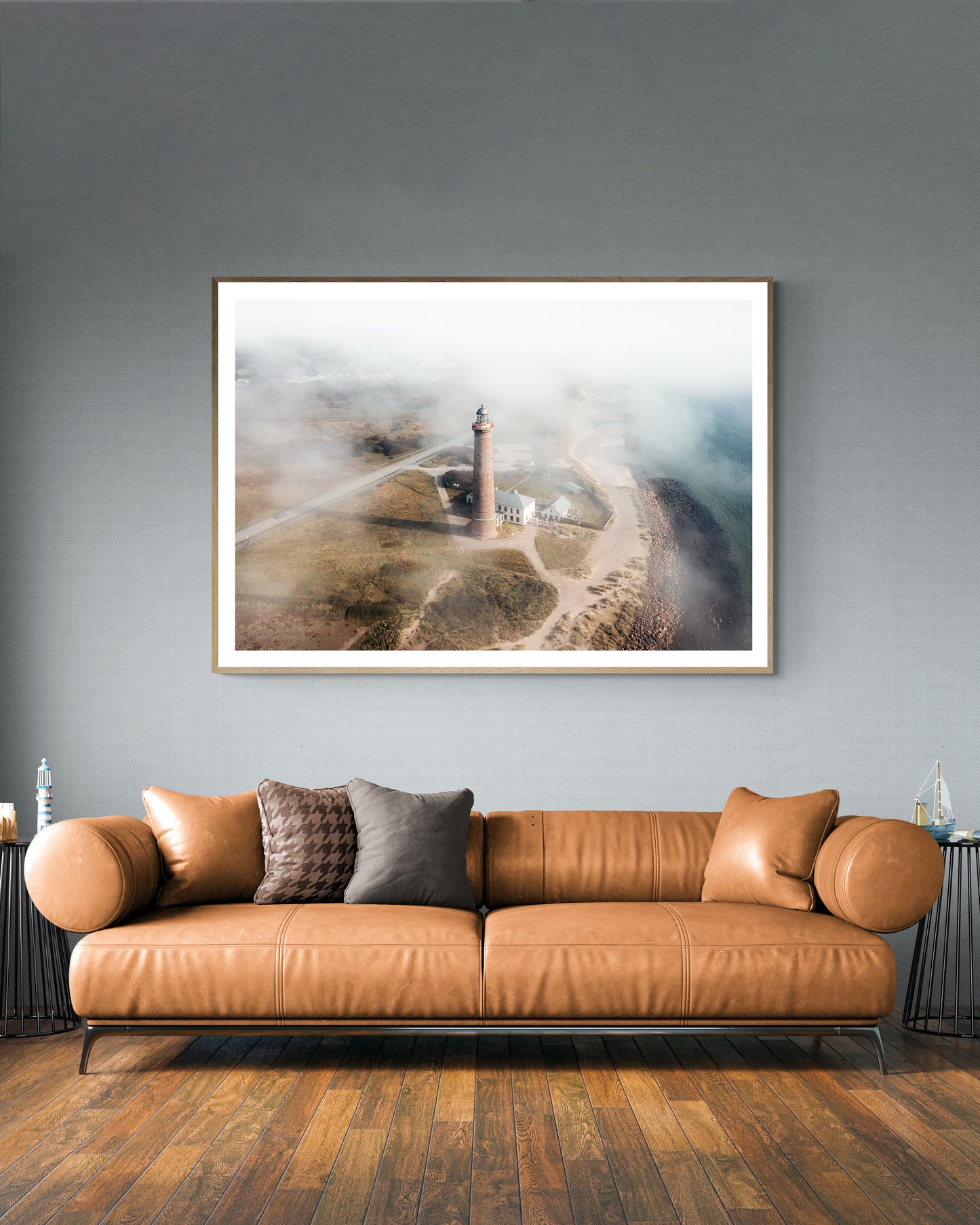 The Grey Lighthouse in Fog