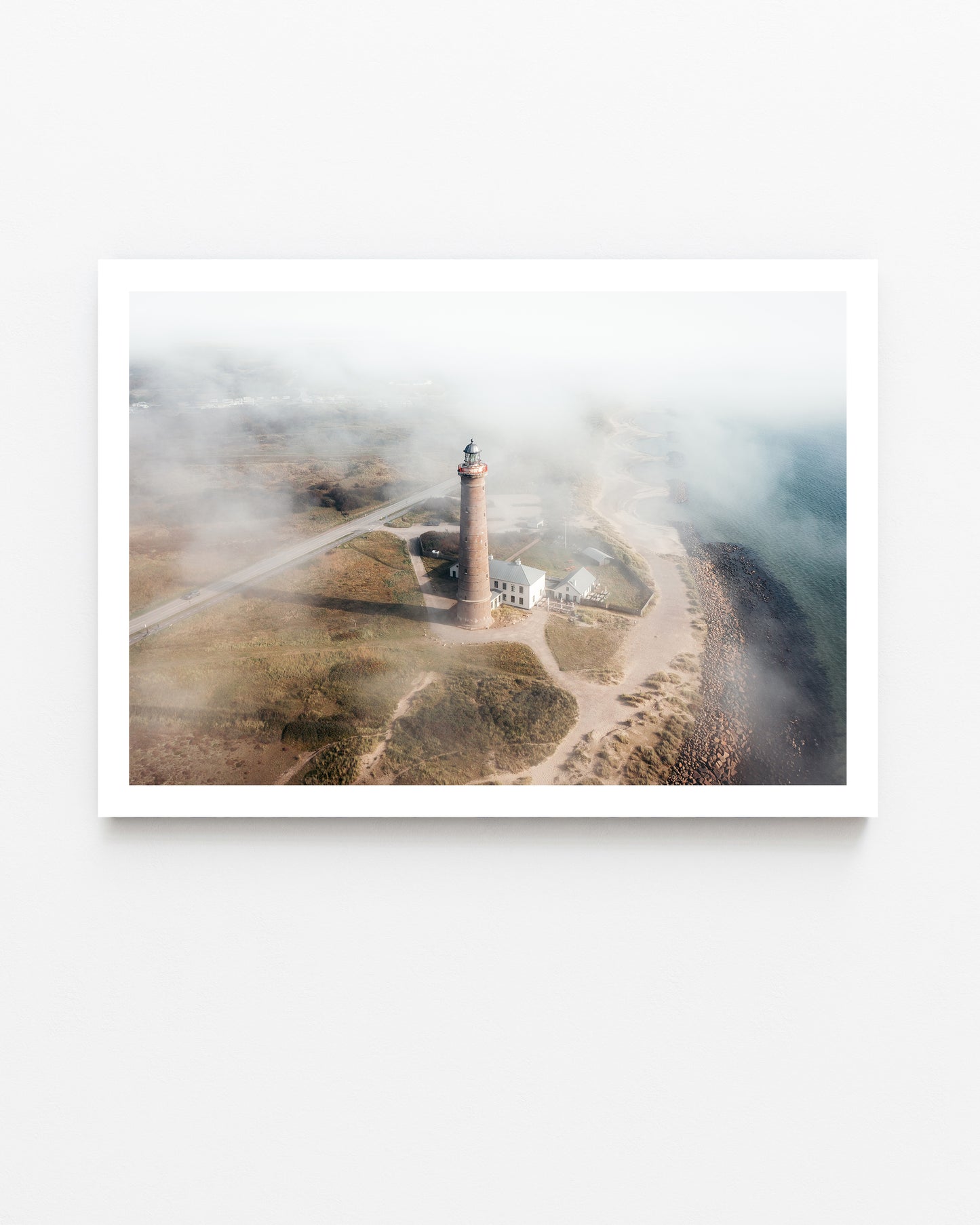 The Grey Lighthouse in Fog
