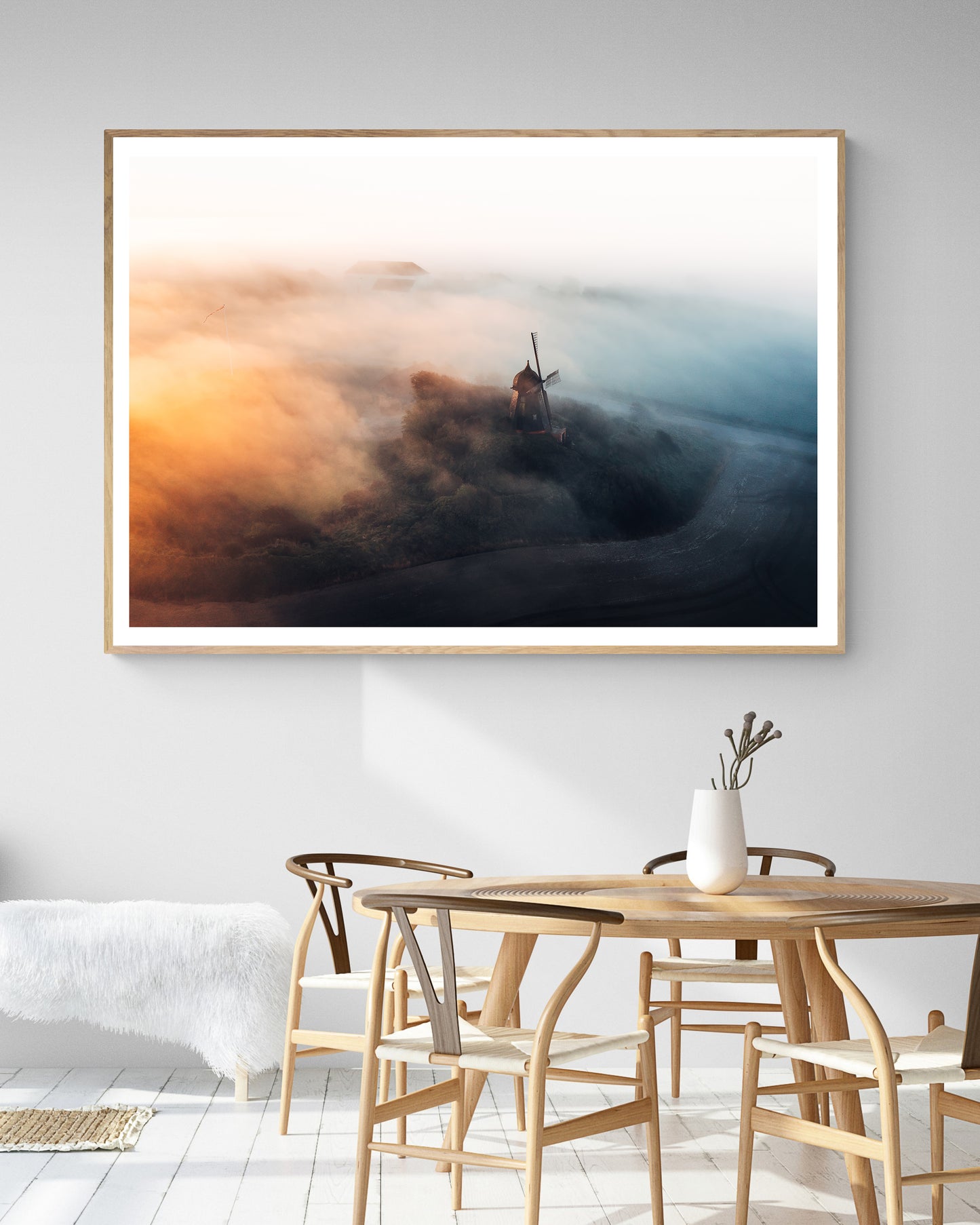 Børglum Kloster Mill in Mist