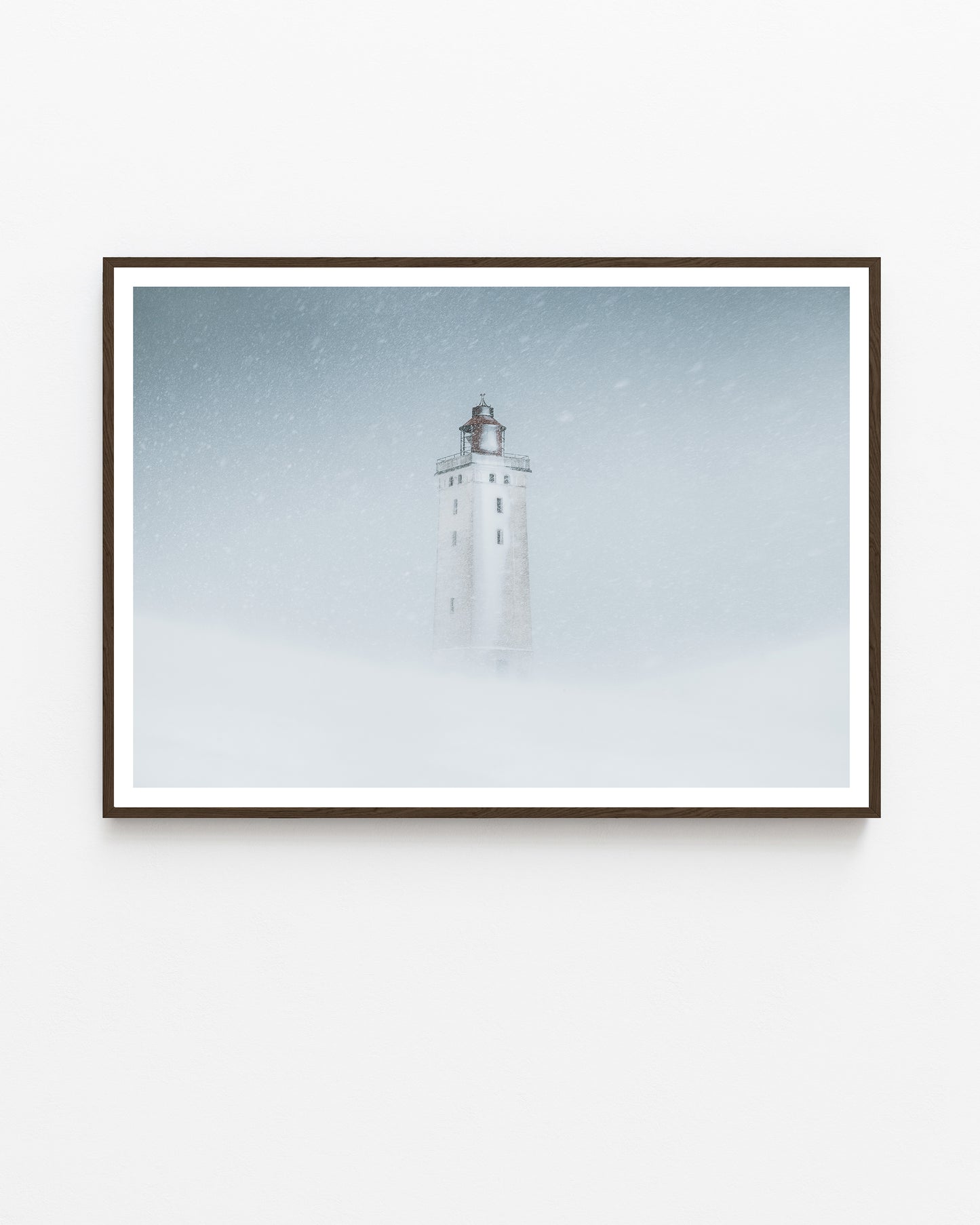 Rubjerg Knude Lighthouse in a Snowstorm