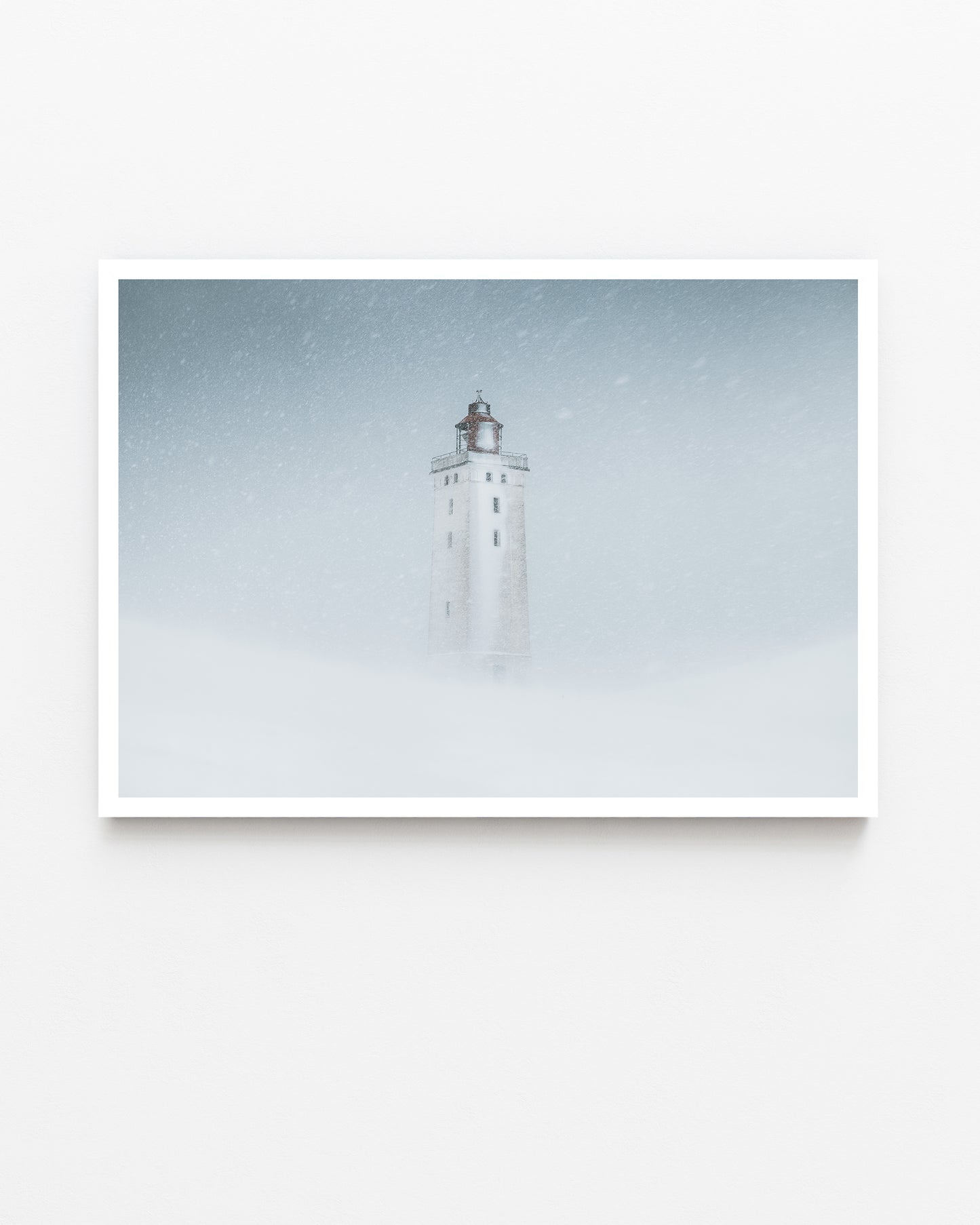 Rubjerg Knude Lighthouse in a Snowstorm